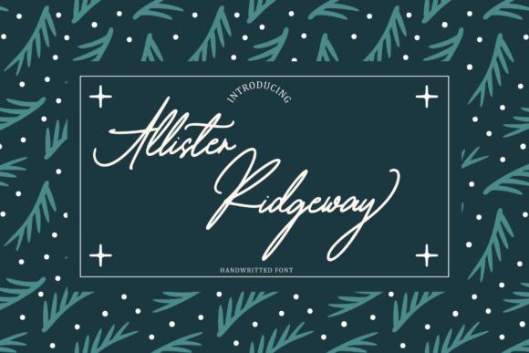 Allister Ridgeway: A Font for Modern Elegance