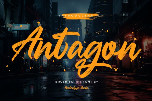 Antagon: A Handwritten Font for Elegant Design Projects