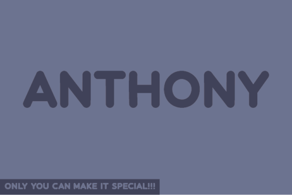 Anthony: The Natural Handwritten Font with Authentic Character
