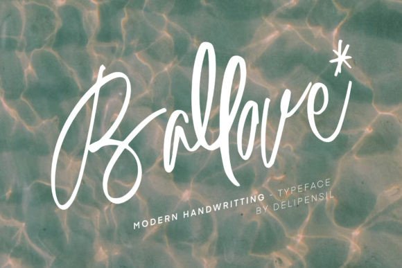 Ballove: The Modern Handwriting Font for Authentic Branding