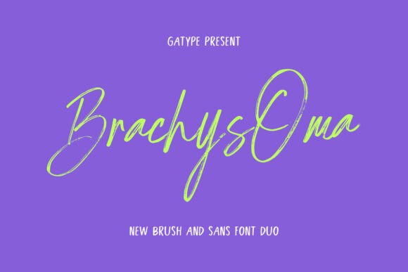 Brachys Oma: A Handwritten Font with Organic Charm