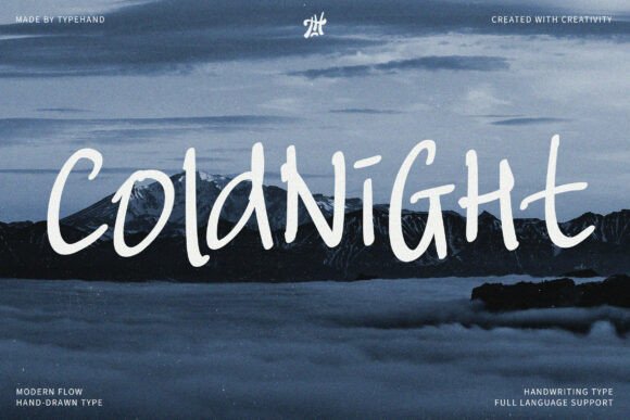 Coldnight: A Modern Handwritten Font for Authentic Design