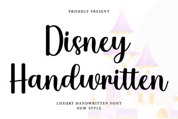 Disney Handwritten: A Sweet Cursive Font for Elegant Designs