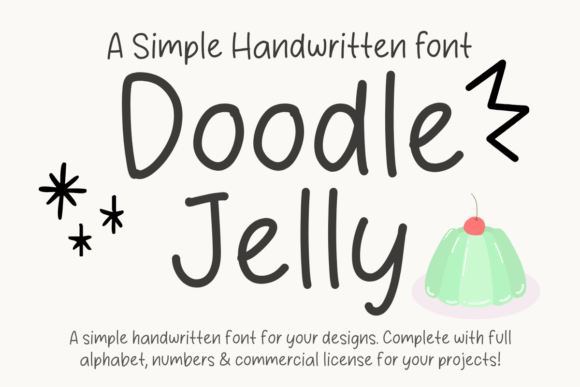 Doodle Jelly: A Handwritten Font with Heart and Clarity