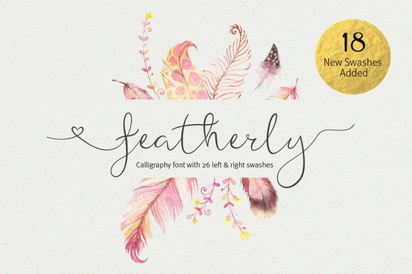 Featherly: A Modern Calligraphic Font for Elegant Design