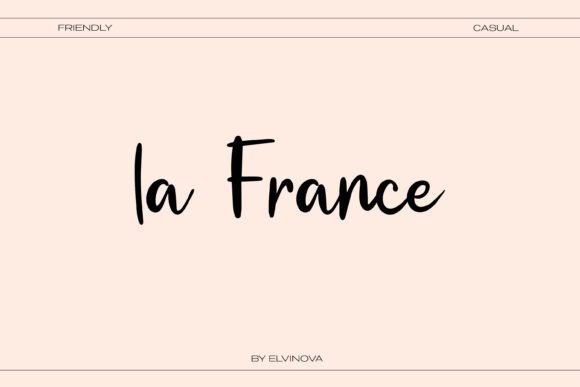 La France: The Sweet & Elegant Script for Charming Projects