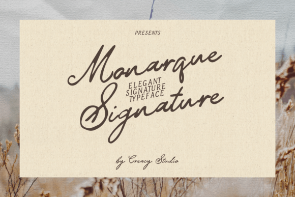 Monarque Signature: A Font That Balances Legacy and Trend