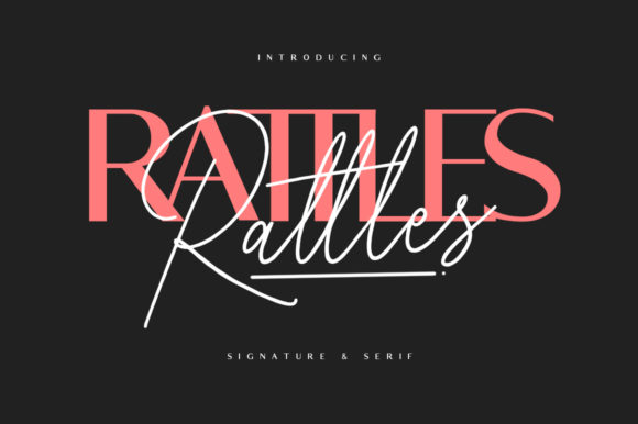 Rattles: The Dynamic Duo Font for Modern Creators