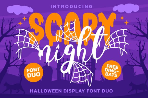 Scary Night Duo: More Than Just a Halloween Font