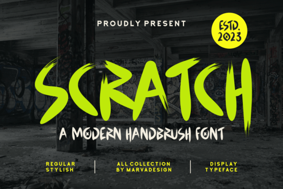 Scratch: A Modern Handbrush Font for Bold Expression