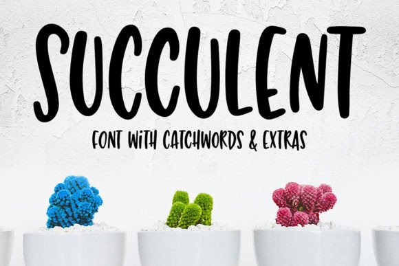 Succulent: A Fun, Hand-Lettered Font for Creative Projects