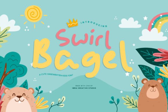 Swirl Bagel: A Whimsical Handwritten Font for Creative Projects