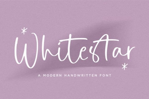 Whitestar: A Modern Handwritten Font for Authentic Design